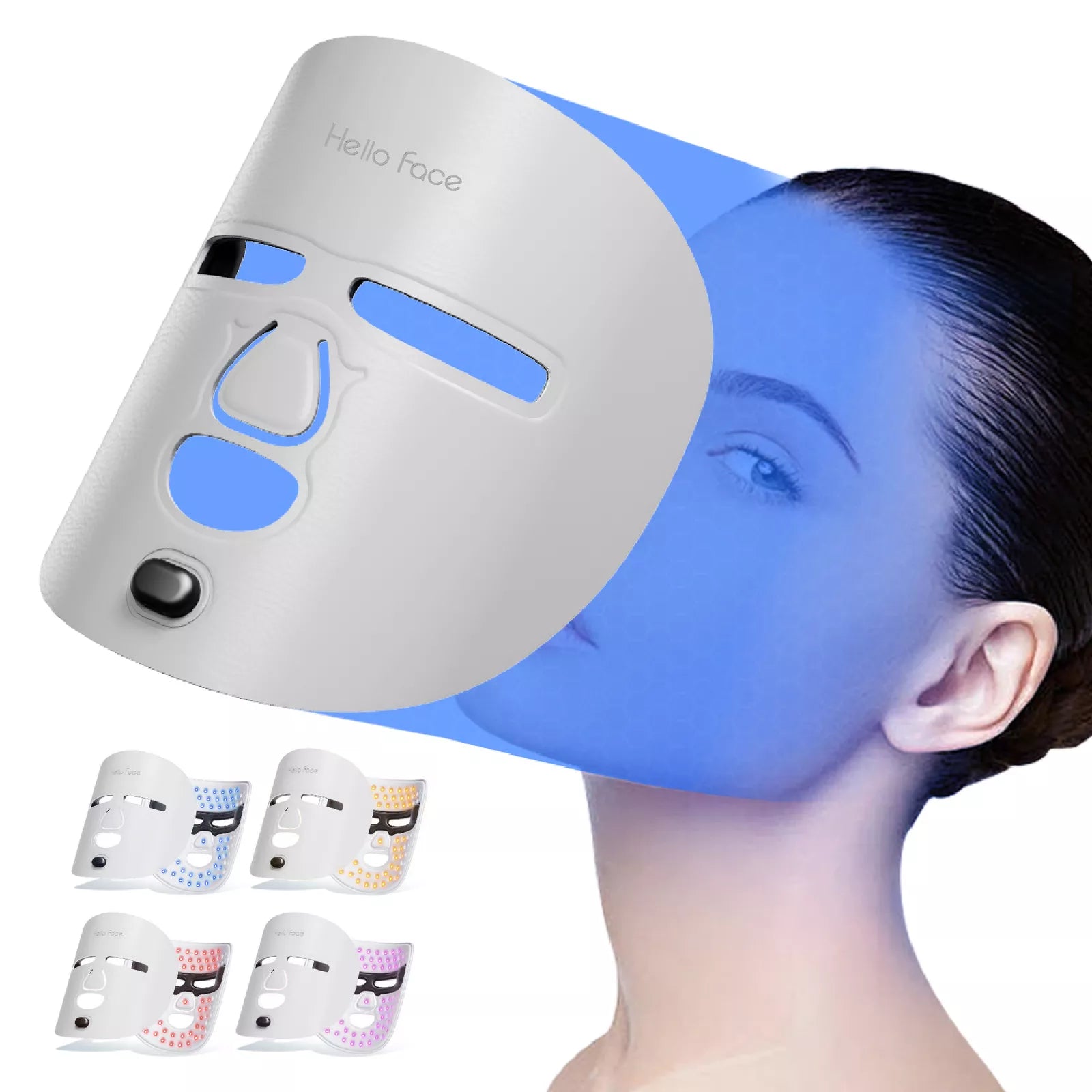 Led Mask Hello Face 630nm LED Red Light Therapy Facial Mask Photodynamic Beauty Device