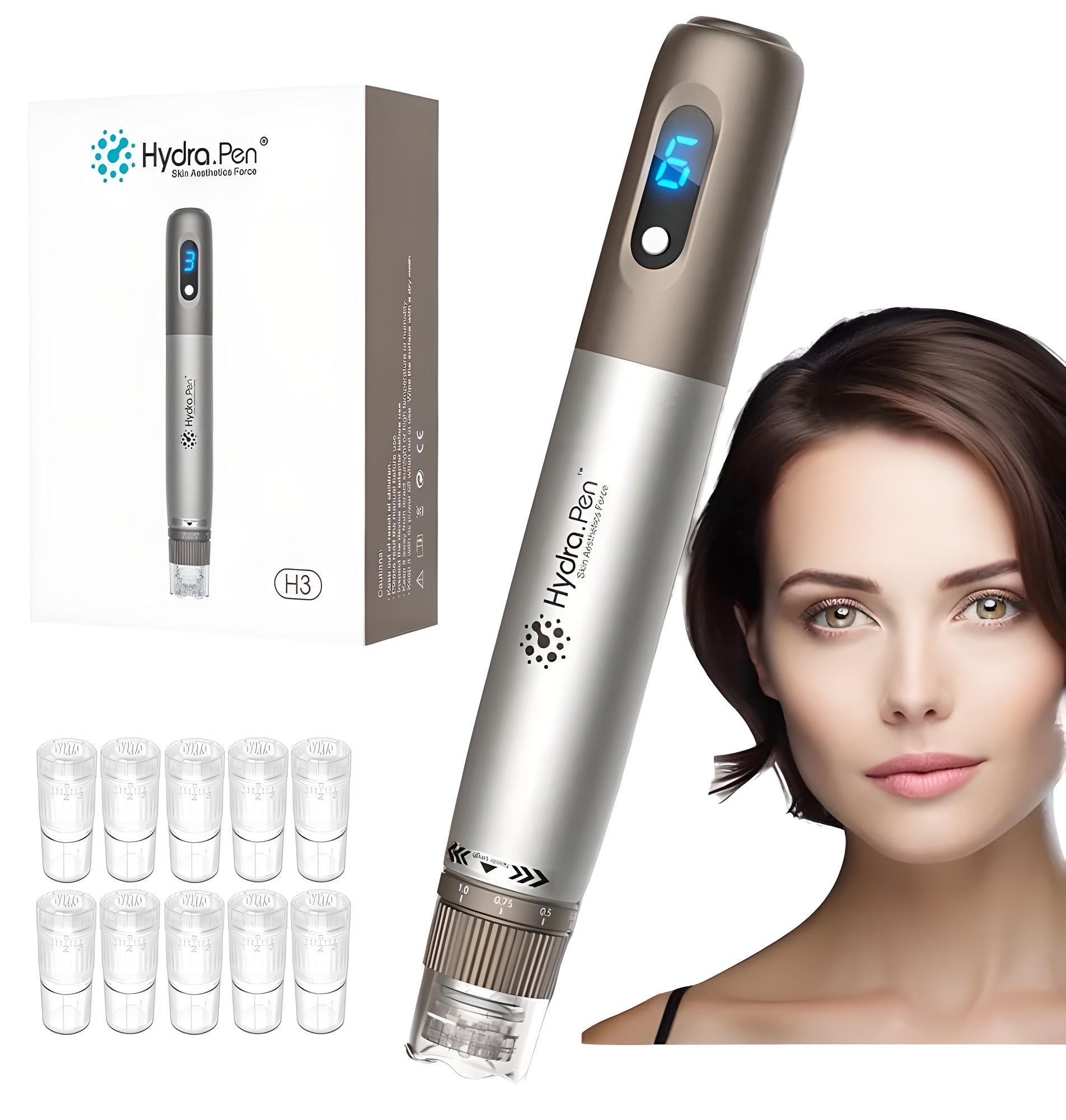 Hydra H3 Microneedling Pen - Professional At-Home Skincare